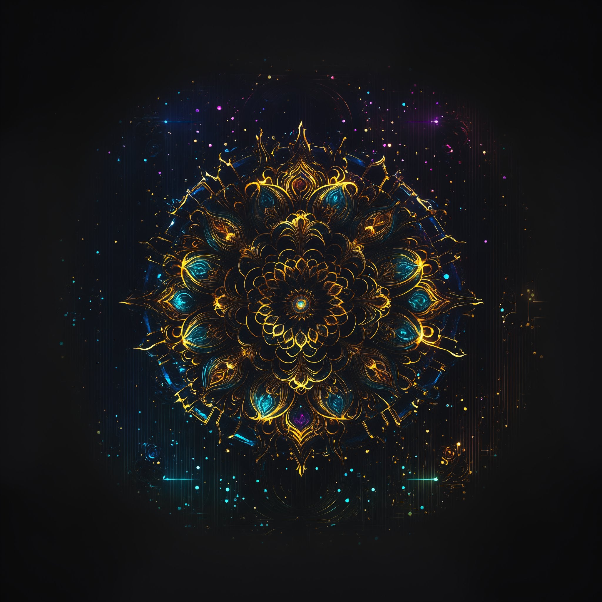 Harmony Attractor — Gold Filigree